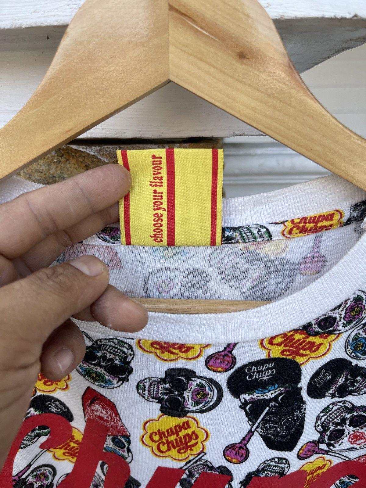 Vintage Last Drop🔥Chupa Chups Skull Lolipops Snack Promo Graphic Tee Size US M / EU 48-50 / 2 - 7 Thumbnail