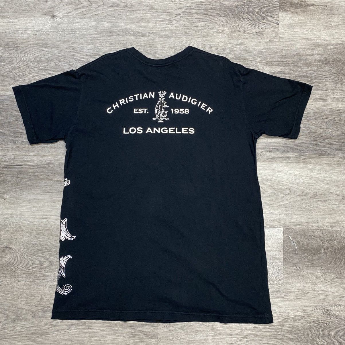 Christian Audigier Vintage Y2K Christian Audigier Rhinestone T-Shirt Size 2XL Size US XXL / EU 58 / 5 - 2 Thumbnail