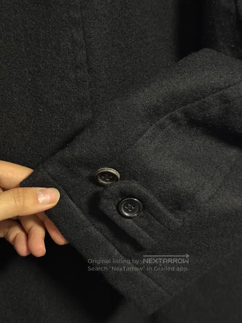Comme des Garcons Comme Des Garcons Patent fur collar wool coat jacket Size US L / EU 52-54 / 3 - 6 Thumbnail