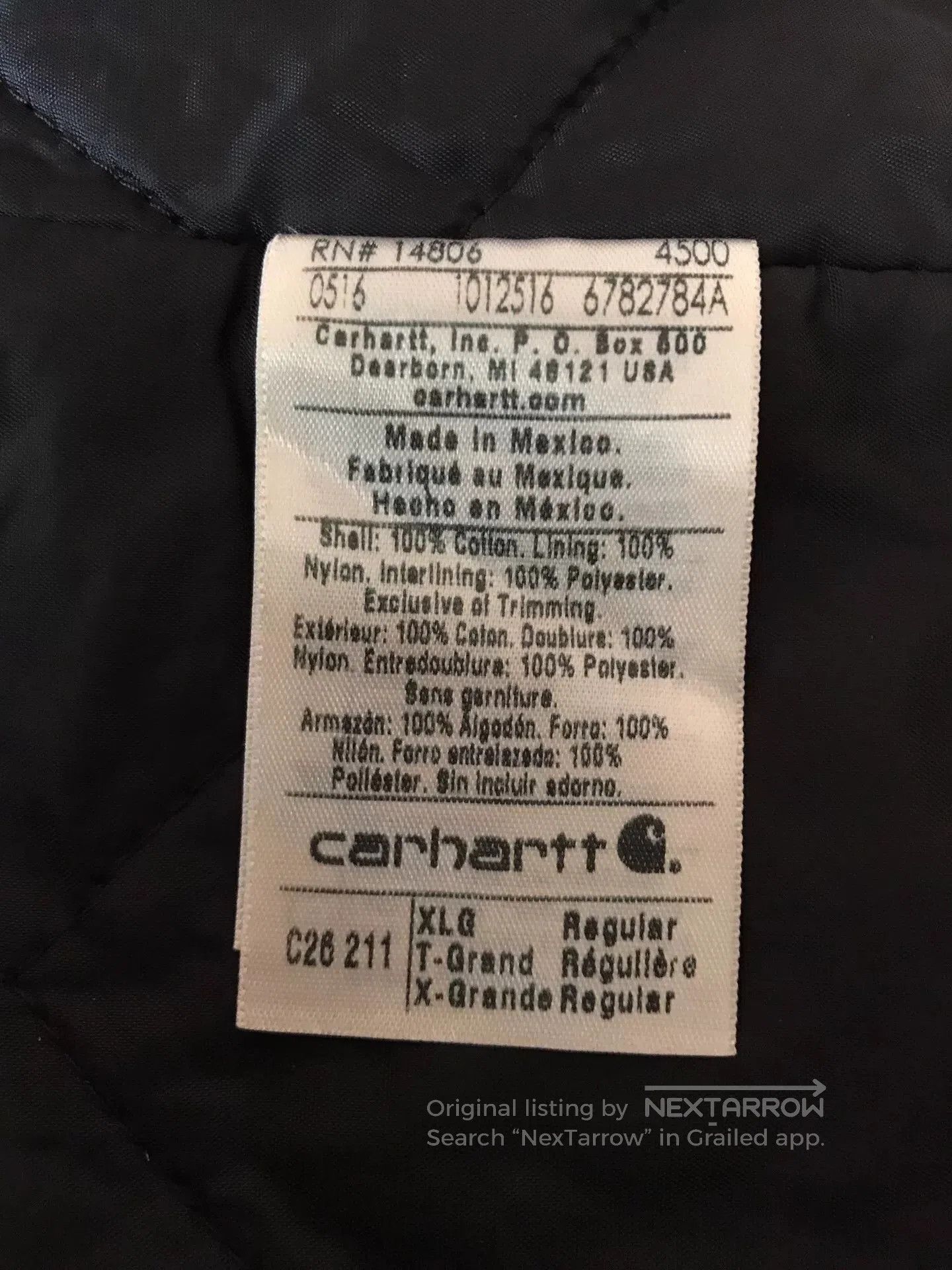 Carhartt Carhartt C26 Classic Brown XL Canvas Jacket. Size US XL / EU 56 / 4 - 9 Thumbnail
