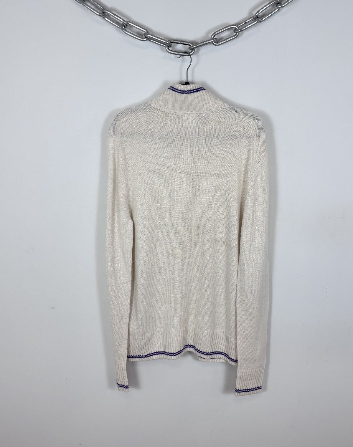 Nike Nike Roger Federer RF 2012 Wimbledon Q-Zip Cashmere Sweater Size US L / EU 52-54 / 3 - 18 Thumbnail