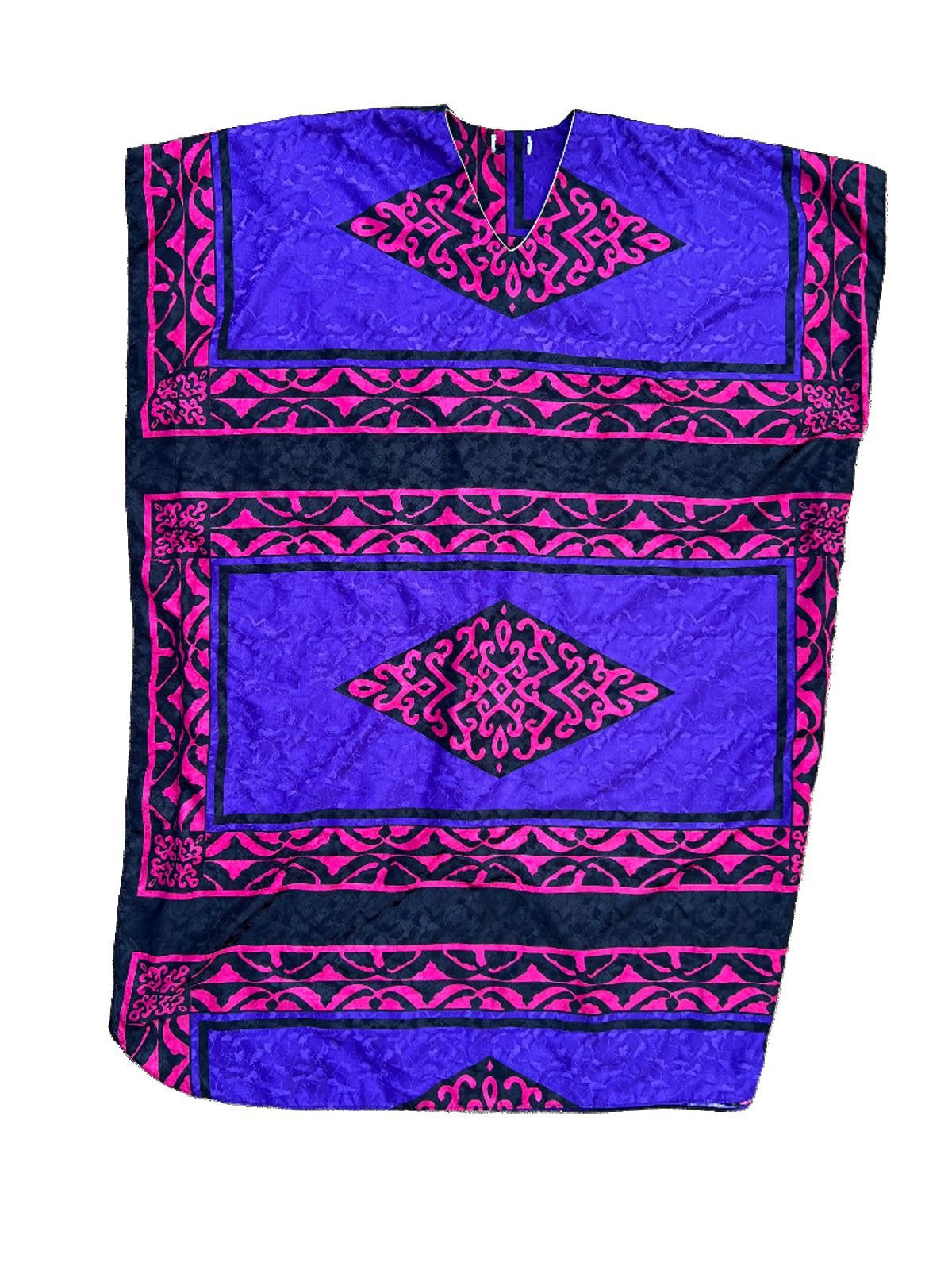 Other Violet & Red Geometric Winslar Kaftan 80s Size ONE SIZE - 8 Thumbnail