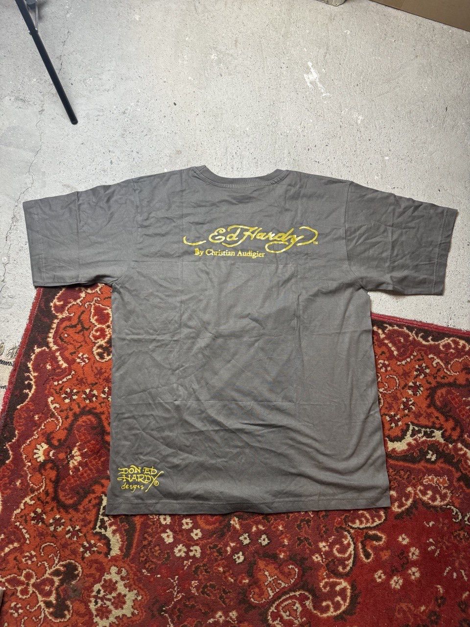Japanese Brand × Vintage Vintage Y2K Ed Hardy Style Love Kills Skull Girl Logo T shir Size US XL / EU 56 / 4 - 7 Thumbnail