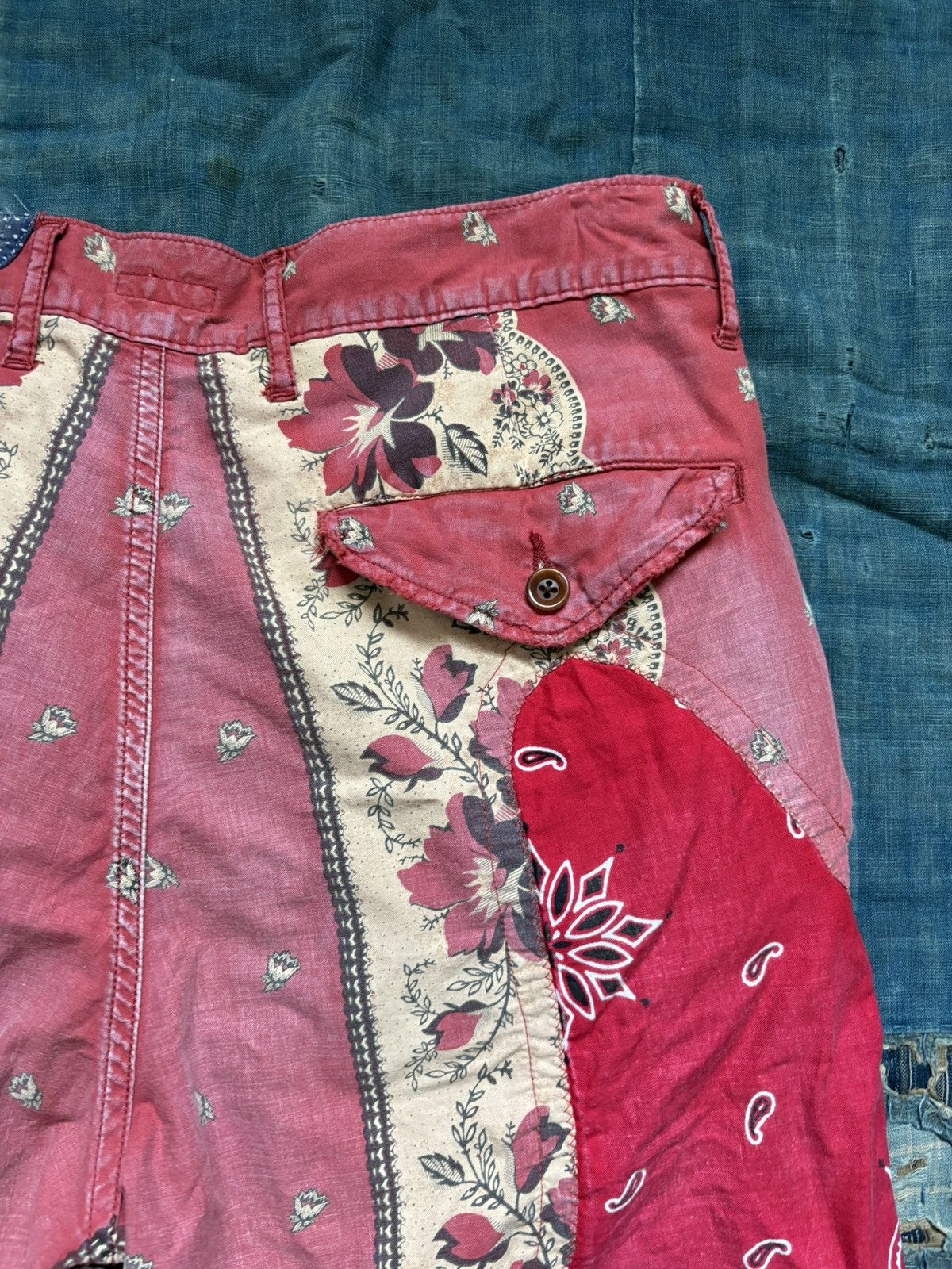 Kapital Kountry kapital bandana patchwork short pants shorts Size US 30 / EU 46 - 10 Thumbnail