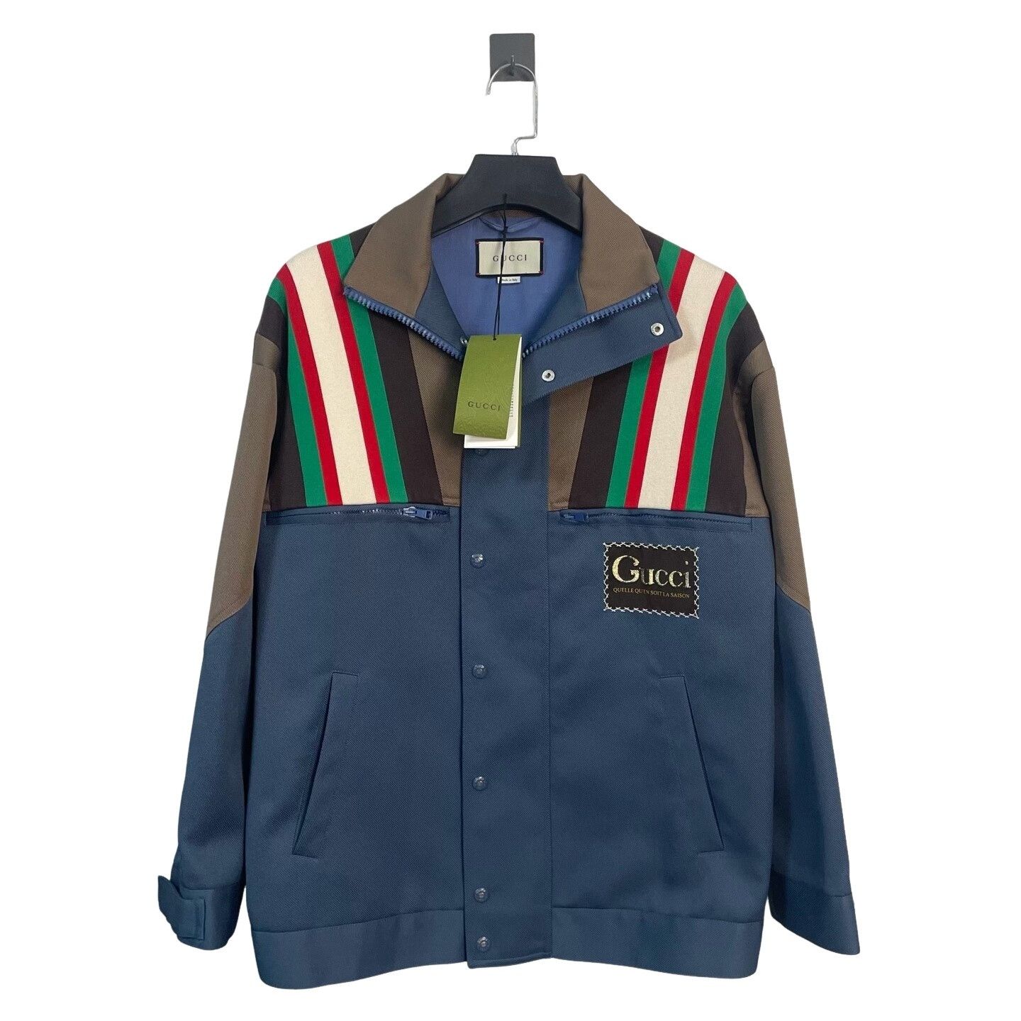 Gucci Gucci Striped Logo Patch Jacket Size S Size US S / EU 44-46 / 1 - 1 Thumbnail