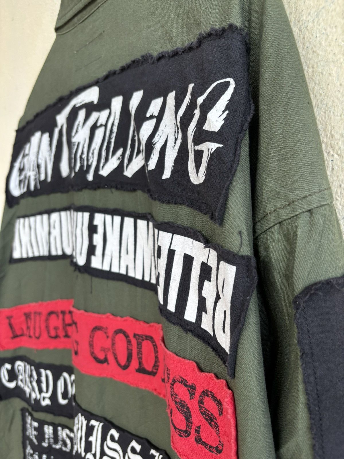 Japanese Brand Baycrest Crazy Distortion Army Styled Shirt Size US XL / EU 56 / 4 - 7 Thumbnail