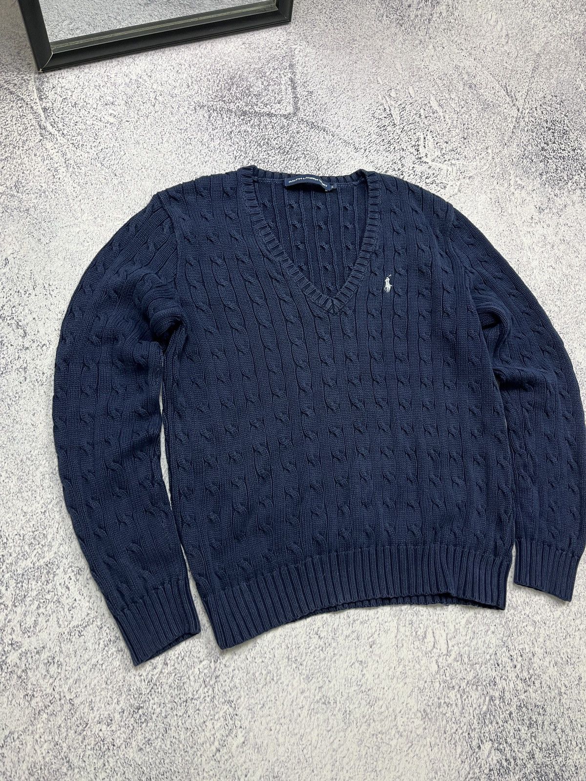 Polo Ralph Lauren × Ralph Lauren Polo Ralph Lauren Cable Knit Preppy Style Sweater Luxury Size US S / EU 44-46 / 1 - 4 Thumbnail
