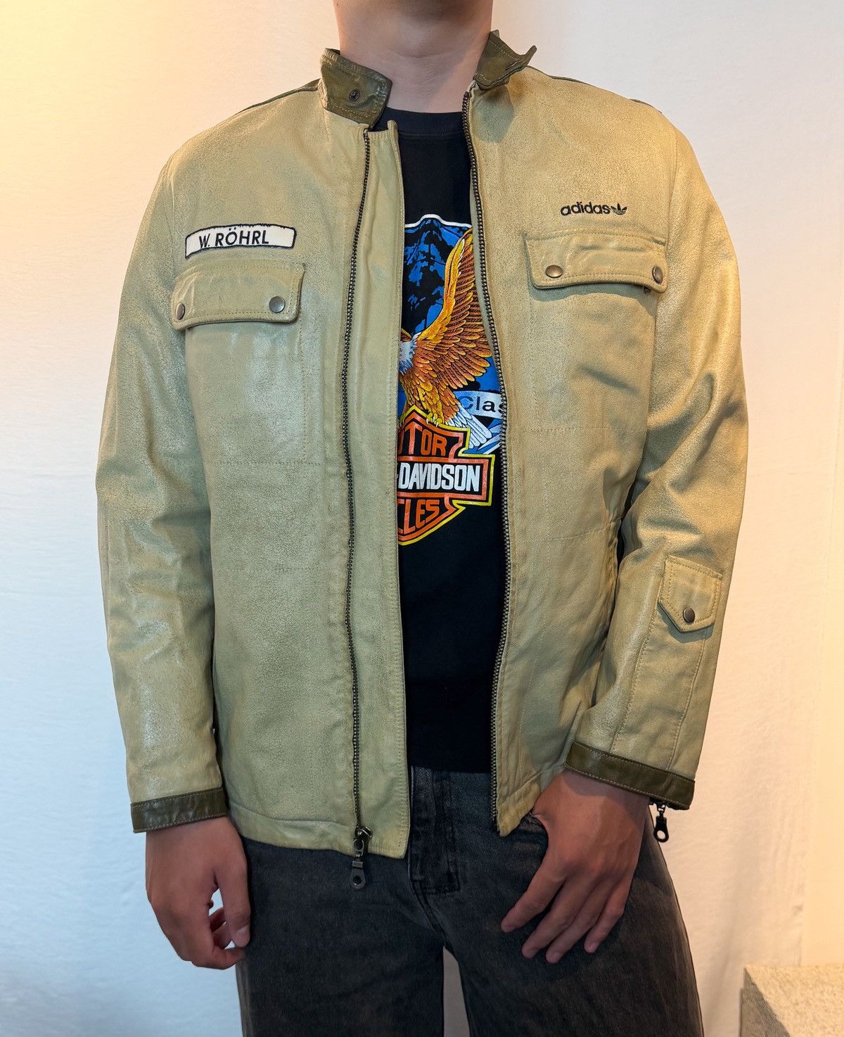 Adidas Adidas leather jacket – Walter Röhrl 2000s Size US M / EU 48-50 / 2 - 4 Thumbnail