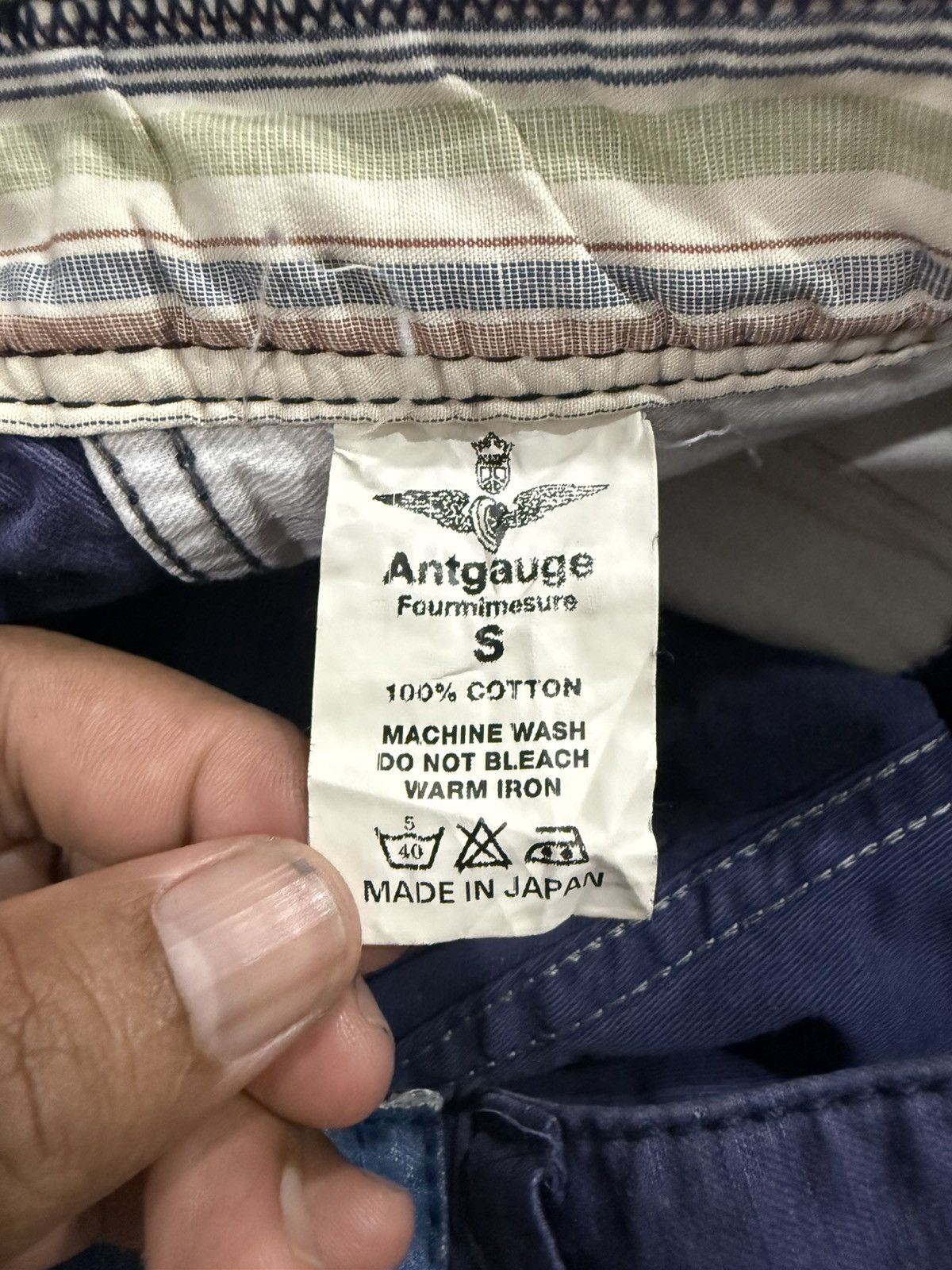 Japanese Brand JAPAN BRAND Antgauge Fourmimesure Navy Casual Pants Size US 27 - 9 Thumbnail