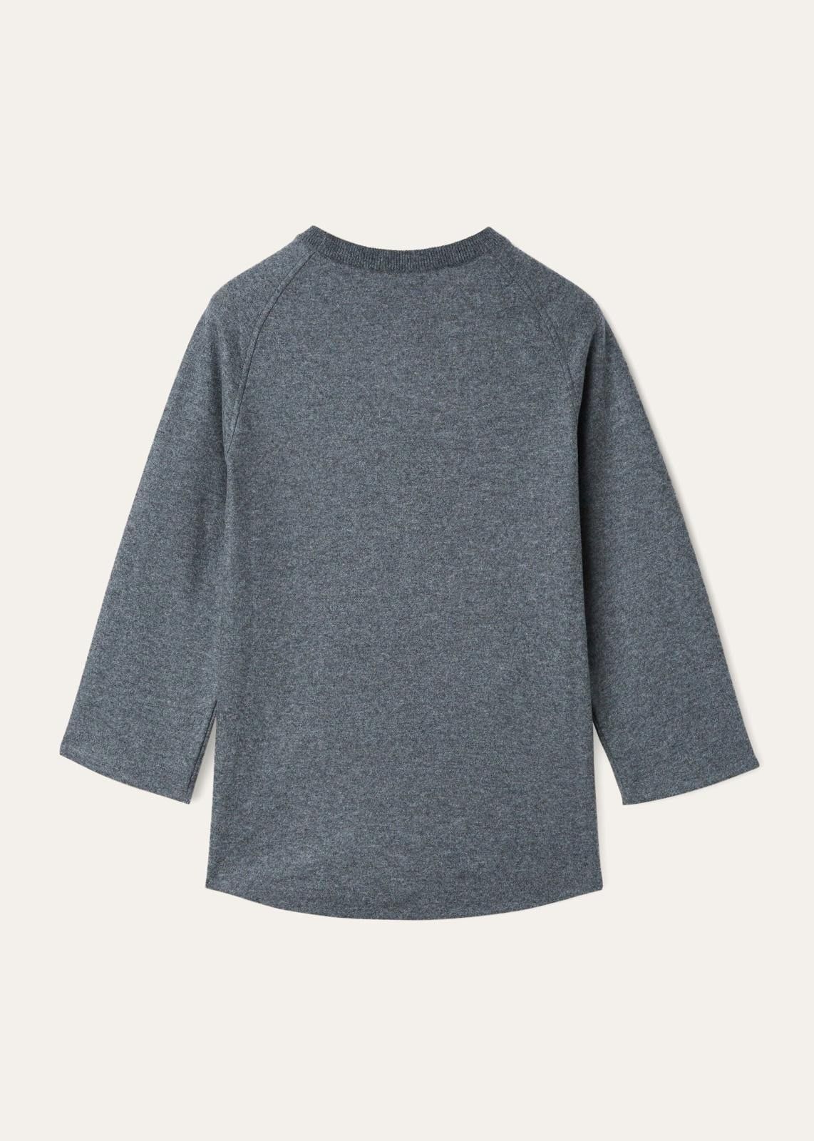 Loro Piana o1srvl11e0824 Jersey Darhan Long Sleeve T-Shirt in Grey Size M / US 6-8 / IT 42-44 - 2 Thumbnail