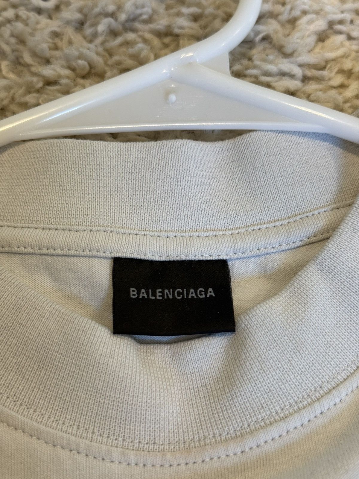Balenciaga Balenciaga $1190 Off White Stretchy Lingerie T-Shirt Size M / US 6-8 / IT 42-44 - 7 Thumbnail
