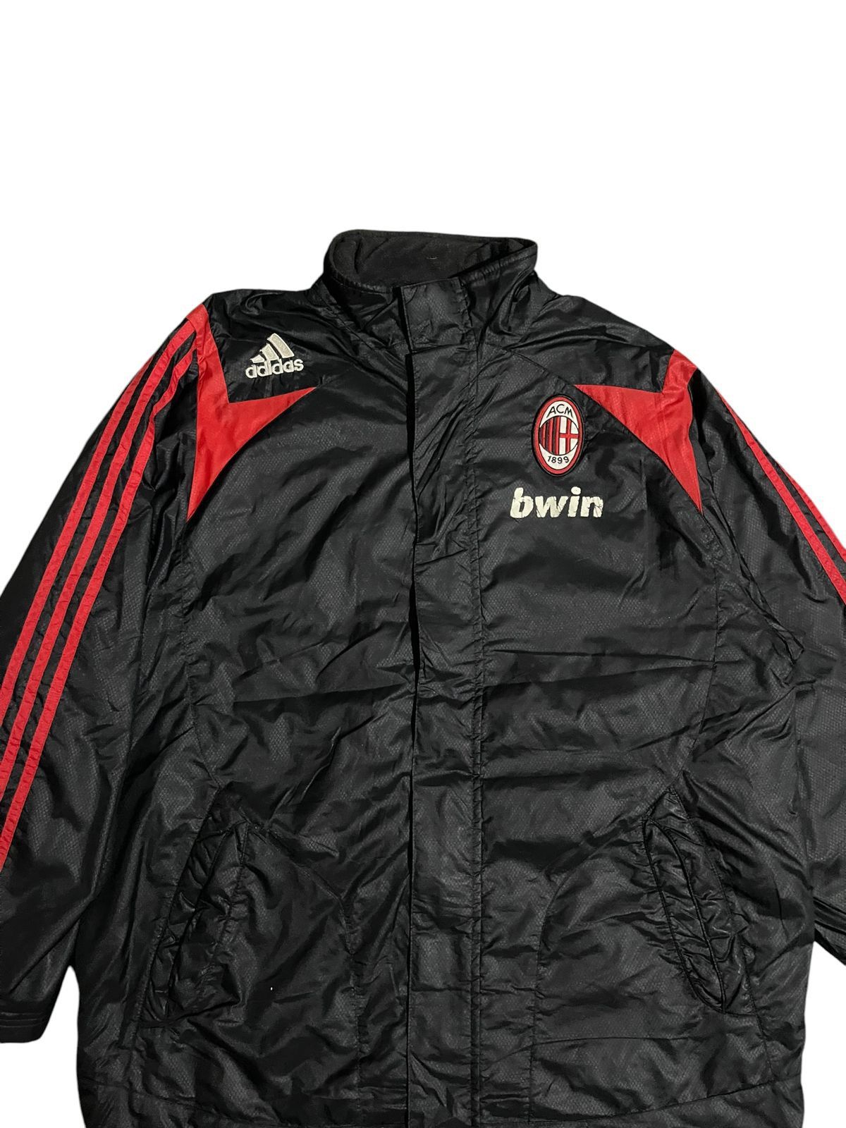 Adidas Vintage AC Milan Adidas 2007-2008 Padded Bench Coat Jacket Size US L / EU 52-54 / 3 - 4 Thumbnail