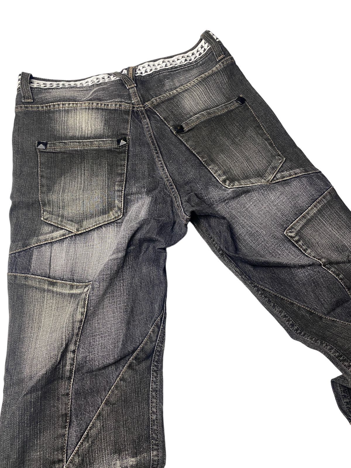 If Six Was Nine × Japanese Brand × Le Grande Bleu (L.G.B.) 2000's PPFM Flared Star Booze Piils Seawash Jeans Size US 29 - 3 Thumbnail