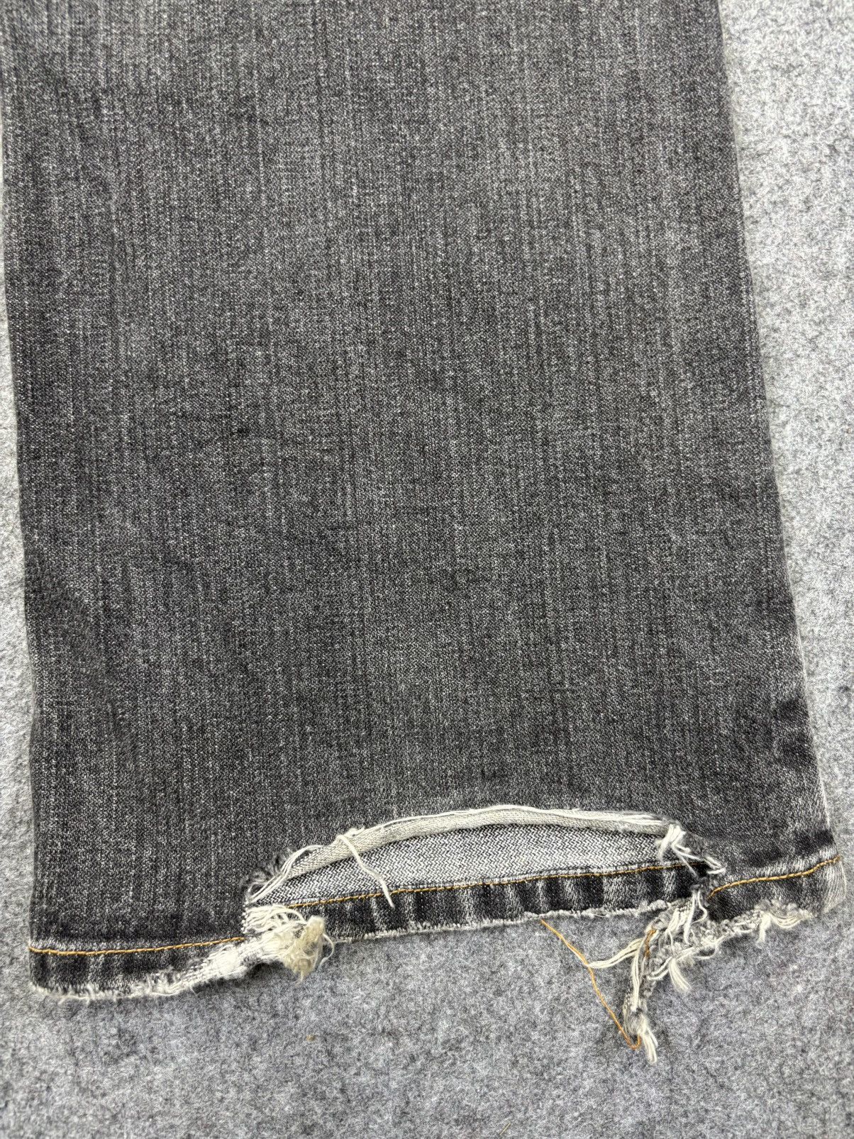 Japanese Brand 💥Flare💥Nylaus Design Works Black Wash Flare Denim F901 Size US 33 - 11 Thumbnail