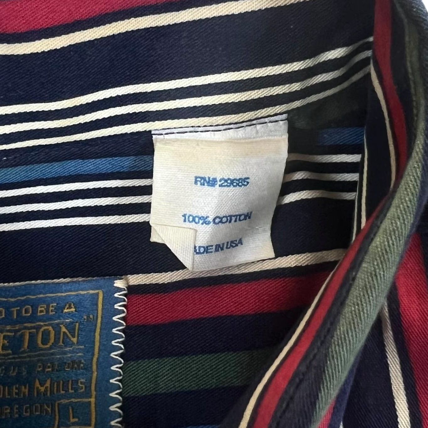 Pendleton Vintage Pendleton Multi Striped Short Sleeve Button-Up Cotton Shirt Large Size US L / EU 52-54 / 3 - 5 Thumbnail