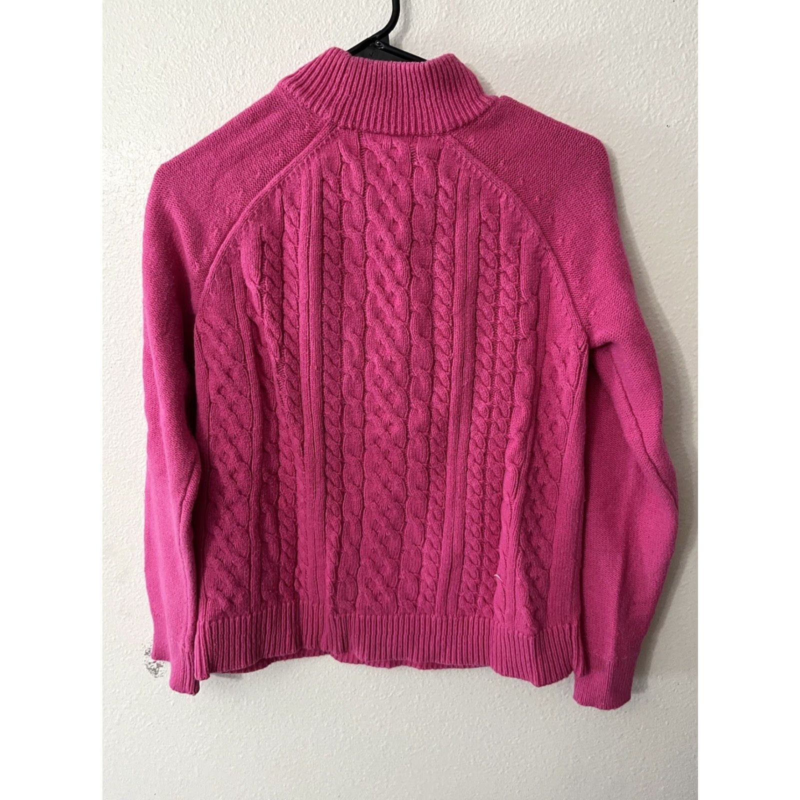 Gap VINTAGE Gap Sweater Pink Mock-Neck Pullover M Solid Women's Size M / US 6-8 / IT 42-44 - 2 Thumbnail