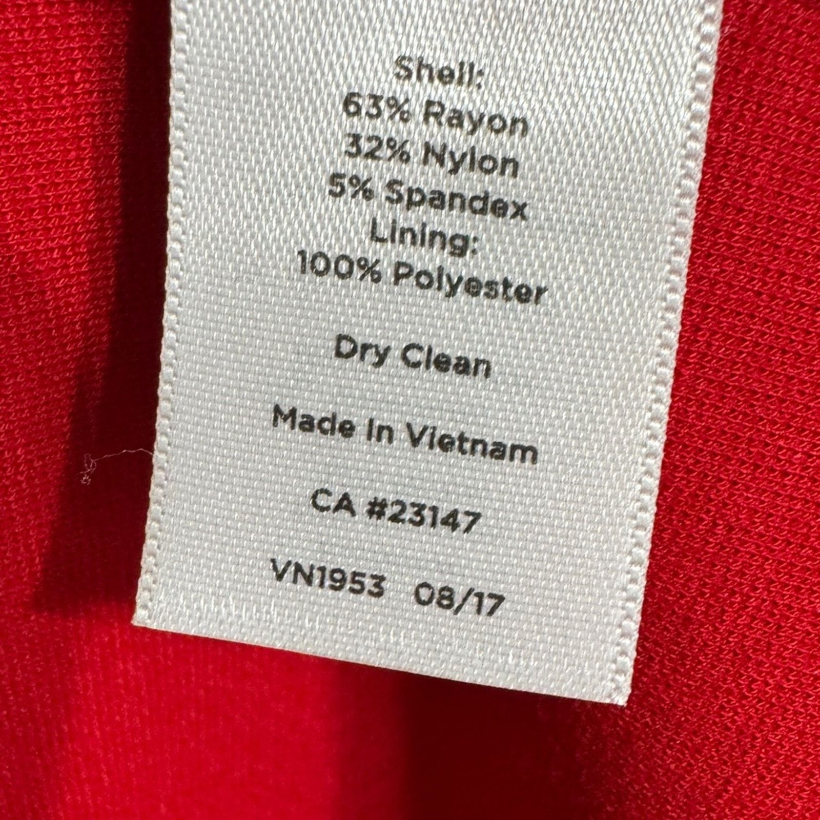 Other Talbots Midi Ponte Scalloped Color Block Dress Red Size 6 Size M / US 6-8 / IT 42-44 - 4 Thumbnail