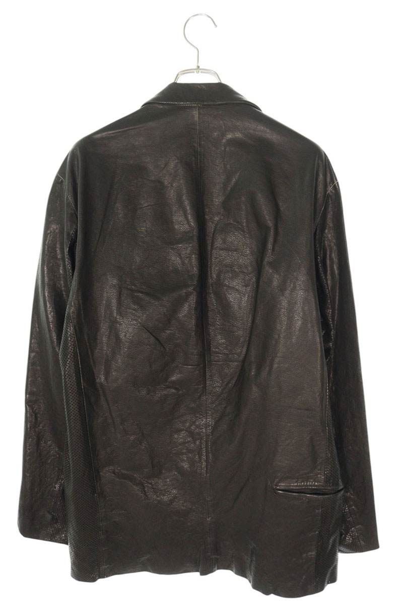 Yohji Yamamoto YOHJI YAMAMOTO POUR HOMME 24SS Steer Leather Jacket Size US XXL / EU 58 / 5 - 2 Thumbnail