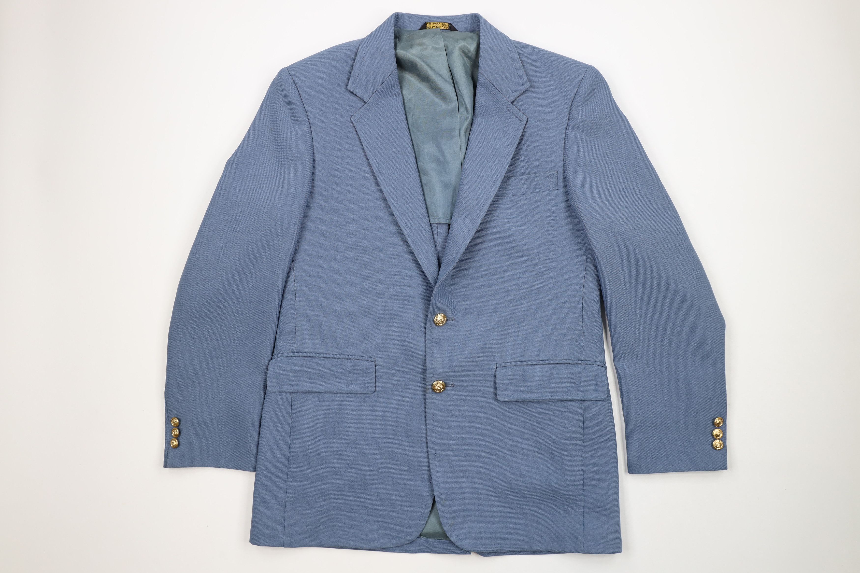 Vintage Vintage 70s Distressed 2 Piece Suit Jacket Bell Bottoms Size 40R - 2 Thumbnail