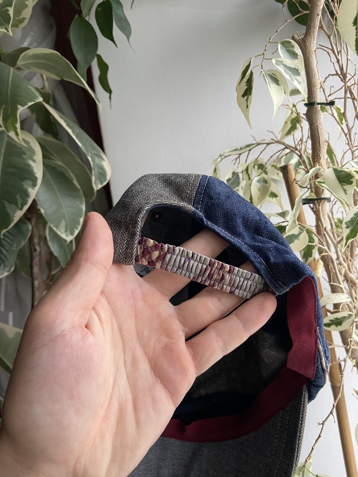 Burberry × Vintage Burberry cap hat denim rare Size ONE SIZE - 3 Thumbnail
