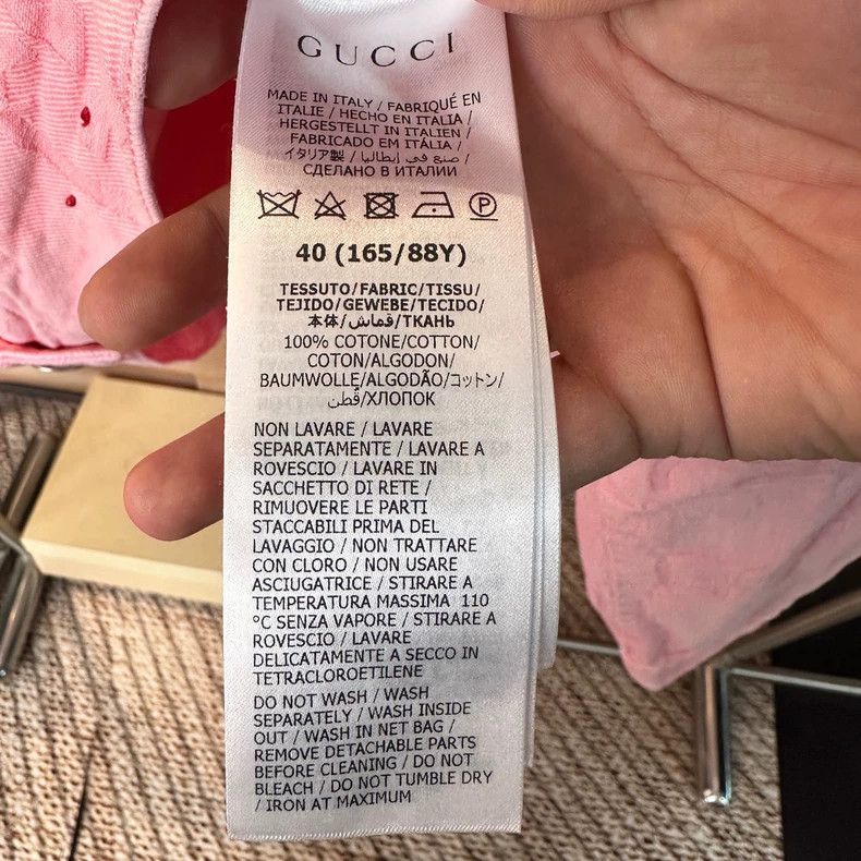 Gucci Gucci Pink double G full print old flower denim jacket 2501 Size US XXS / EU 40 - 6 Thumbnail
