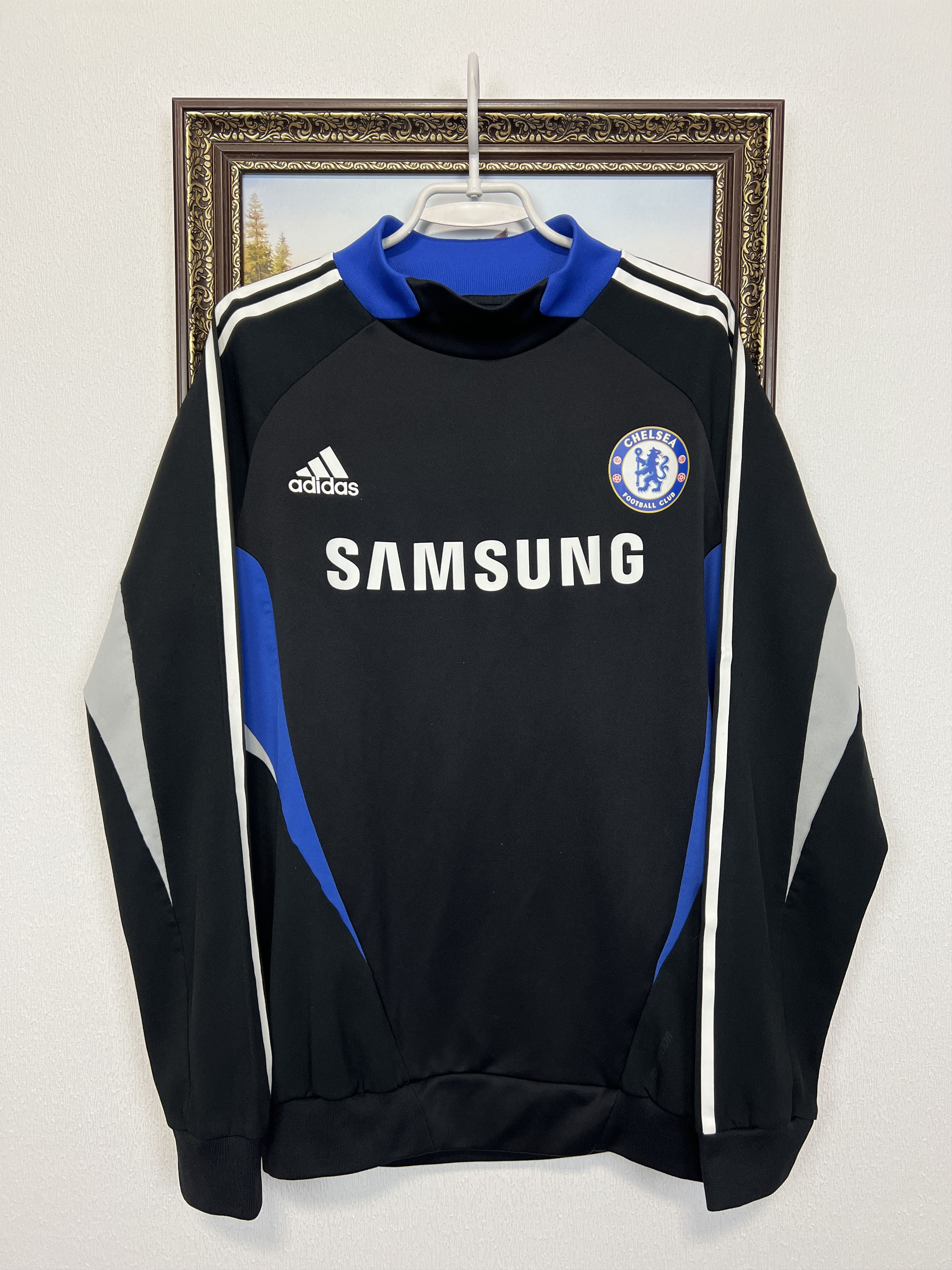 Adidas Chelsea Football Jacket Train Sweatshirt Player Issue Size US L / EU 52-54 / 3 - 1 Thumbnail