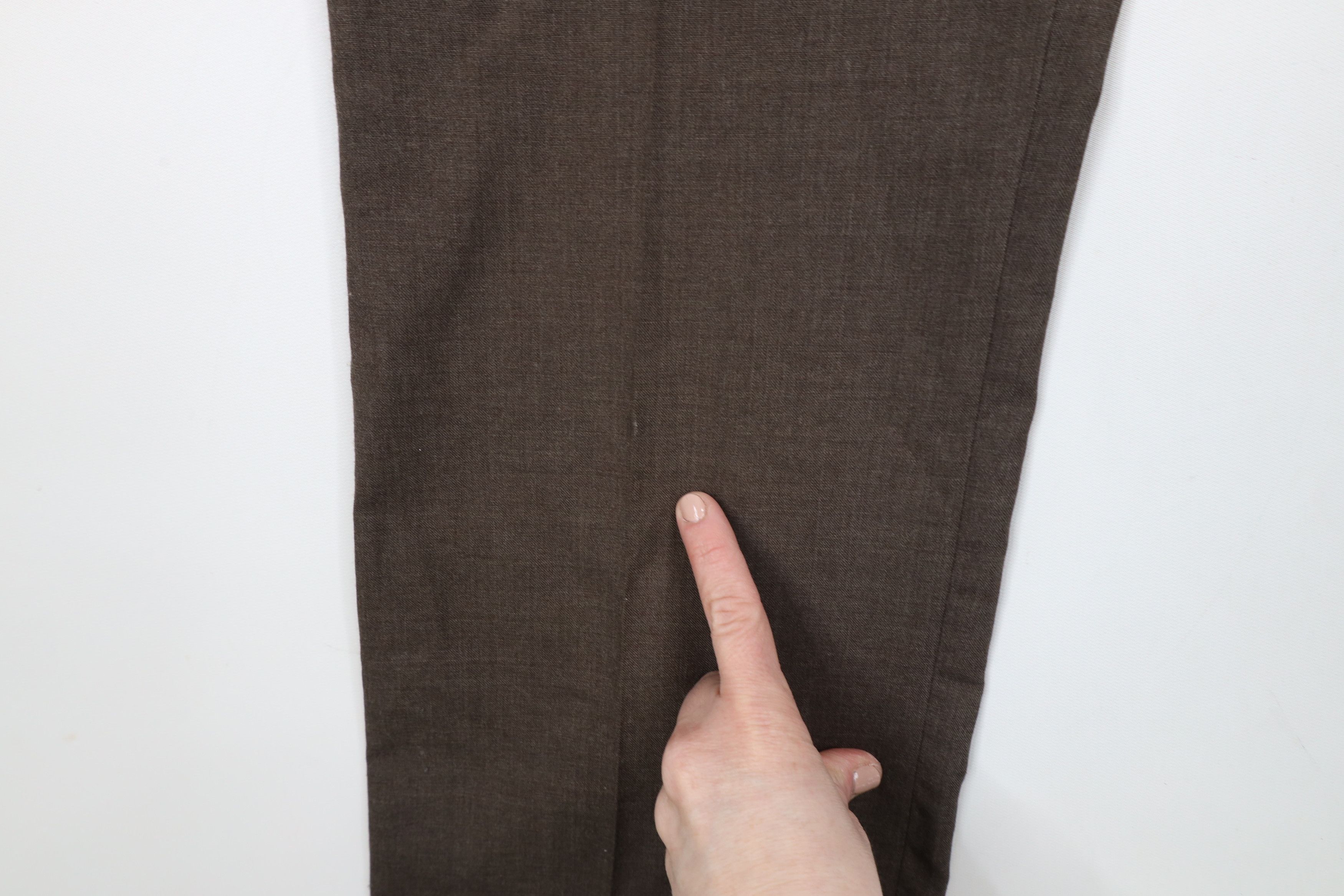 Vintage Vintage 70s Streetwear Wool Wide Leg Chino Pants Brown Size US 30 / EU 46 - 6 Thumbnail