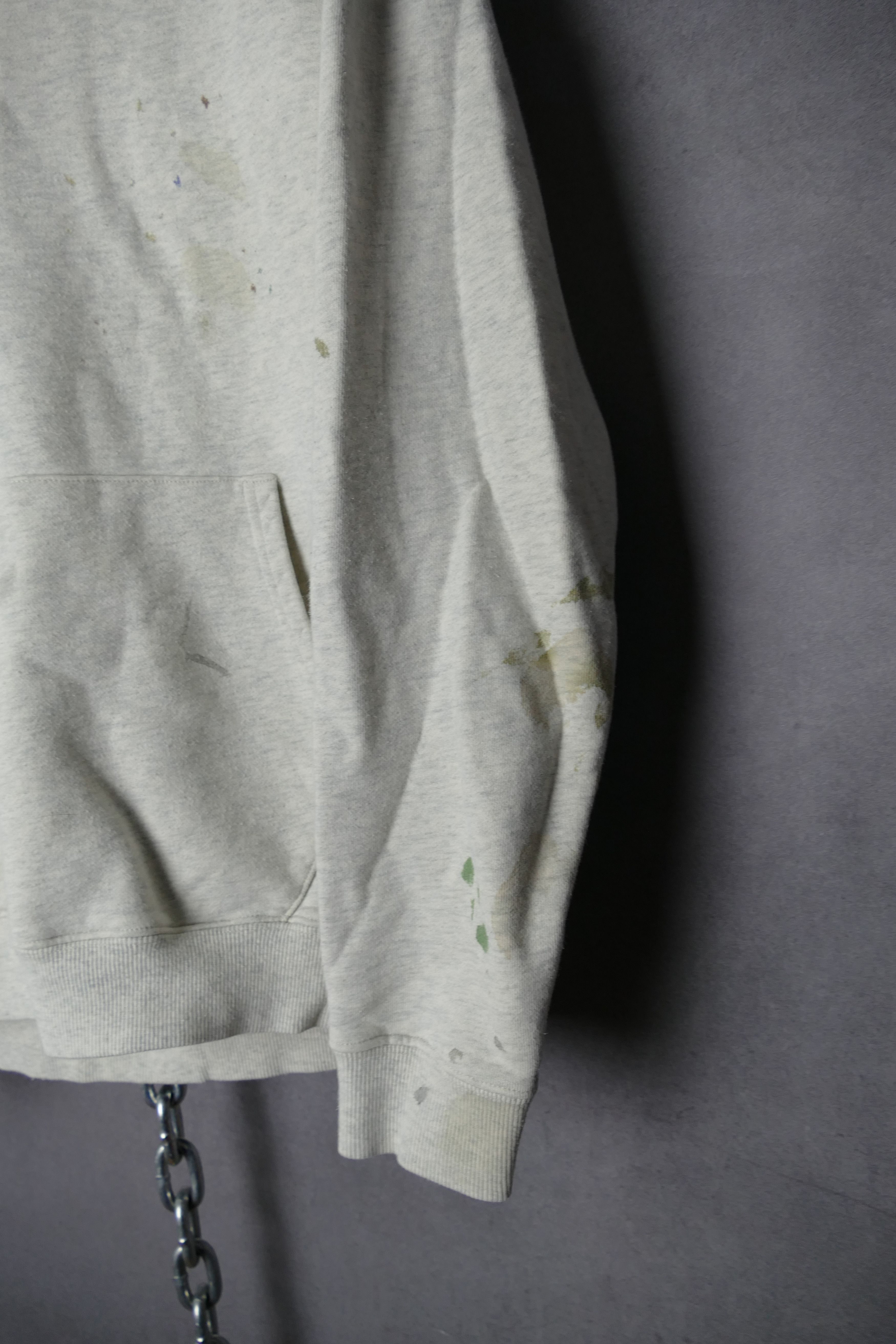 Vuja De VUJA DE Tokyo Mens Hoodie Grey Distressed Paint Splatter Size US S / EU 44-46 / 1 - 6 Thumbnail