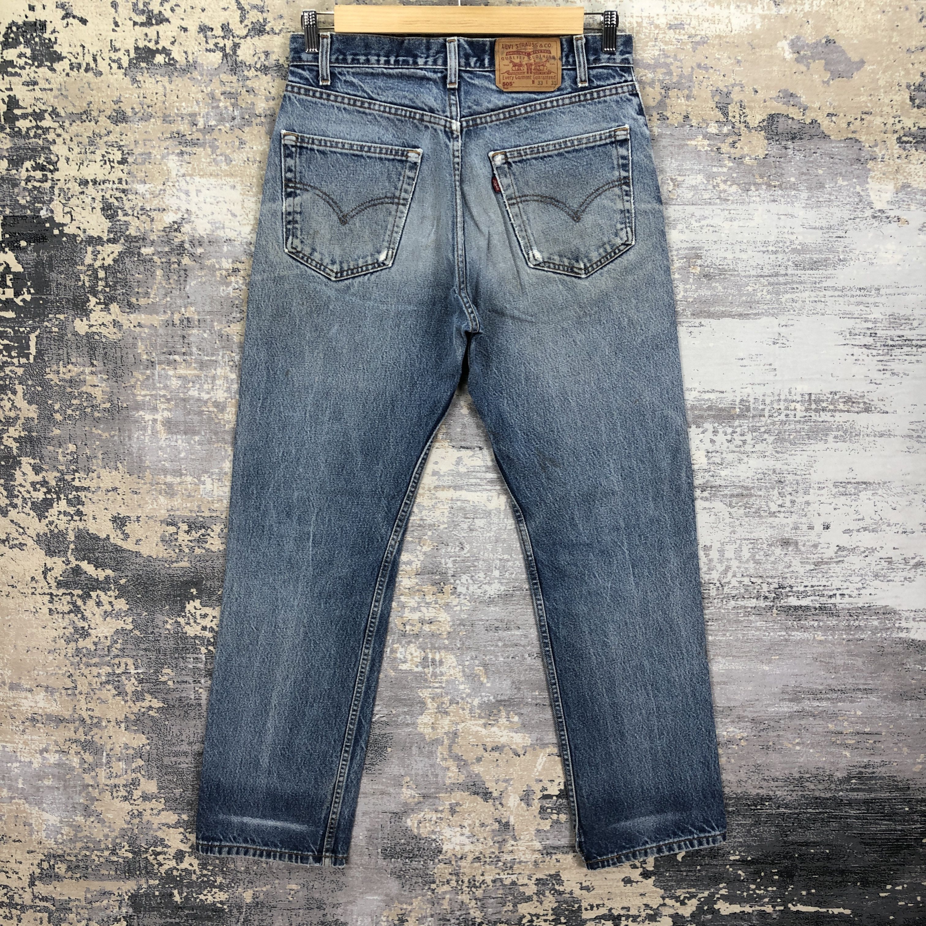 Levi's Vintage Distressed Levis 505 Jeans Levi's Stonewash Denim Size US 32 / EU 48 - 2 Thumbnail