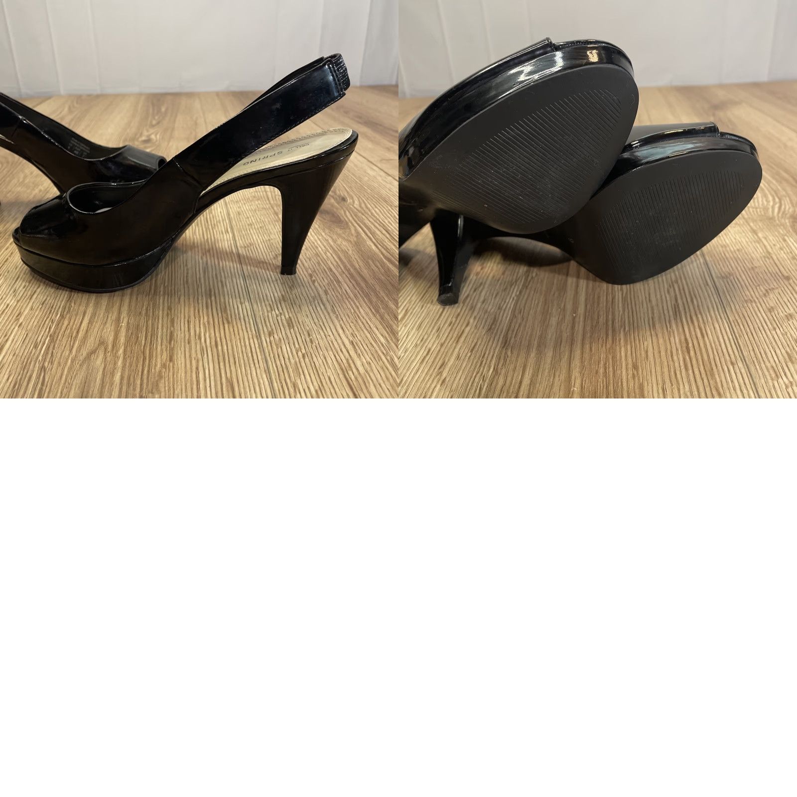 Call It Spring VINTAGE Call It Spring Women's Heel Size 9 Black Open Toe Stiletto Strappy Synthetic Size ONE SIZE - 8 Thumbnail