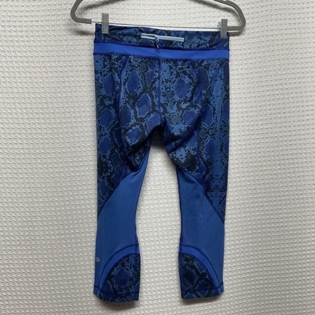 Lululemon Lululemon InspireCapri Mini Ziggy Snake Pipe Leggings Women6 Size 28" / US 6 / IT 42 - 4 Thumbnail