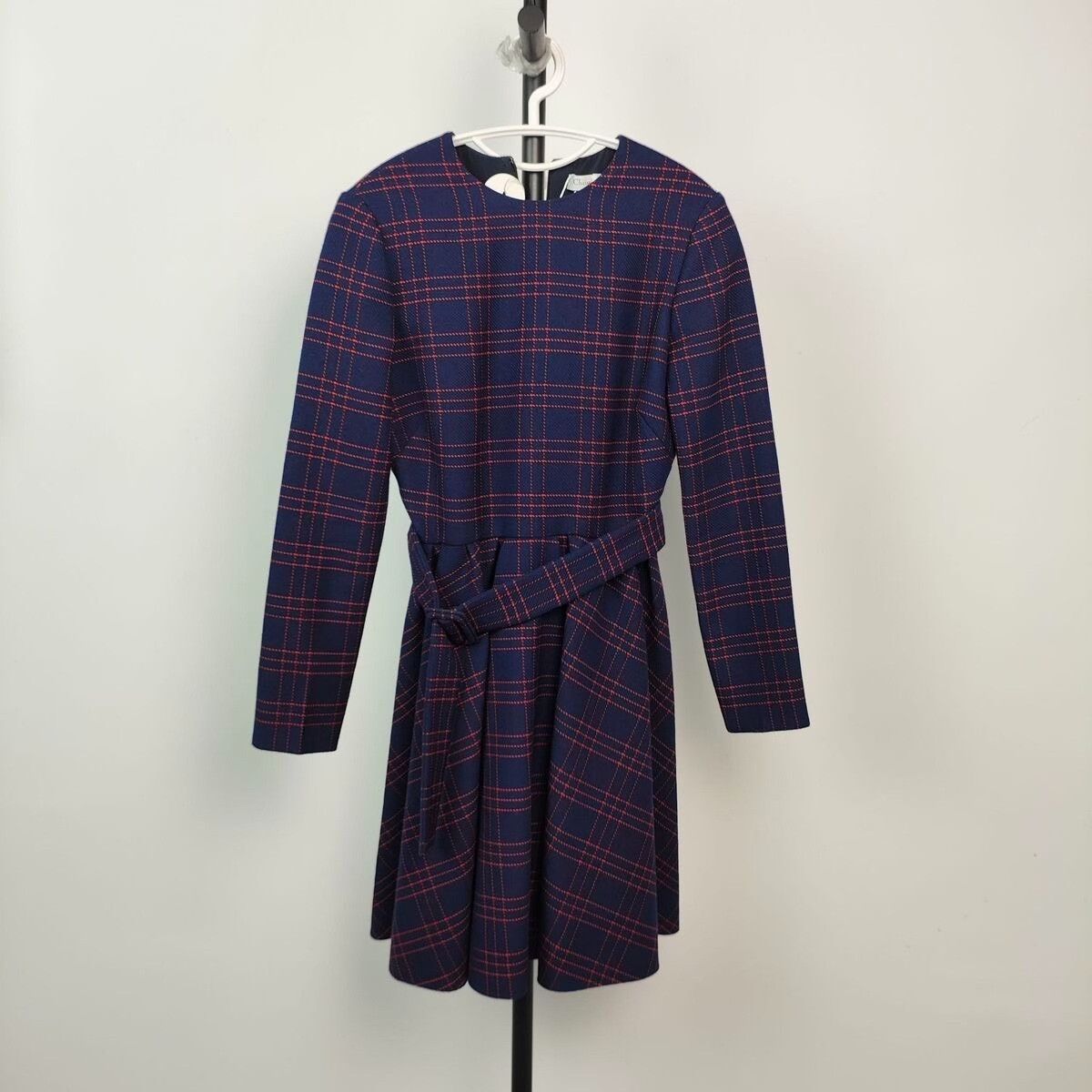 Dior Dior Cotton Plaid Long Sleeve Dress Size M / US 6-8 / IT 42-44 - 1 Thumbnail