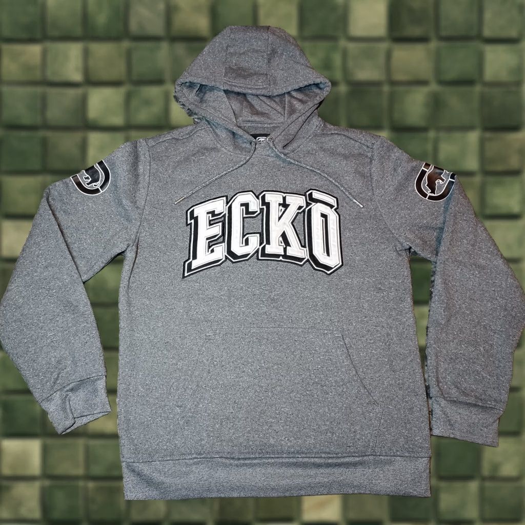 Vintage VINTAGE Ecko Unltd Rhino Skate Grunge Hoodie Size S Gray Pullover Hoodie Mens Size US S / EU 44-46 / 1 - 1 Thumbnail
