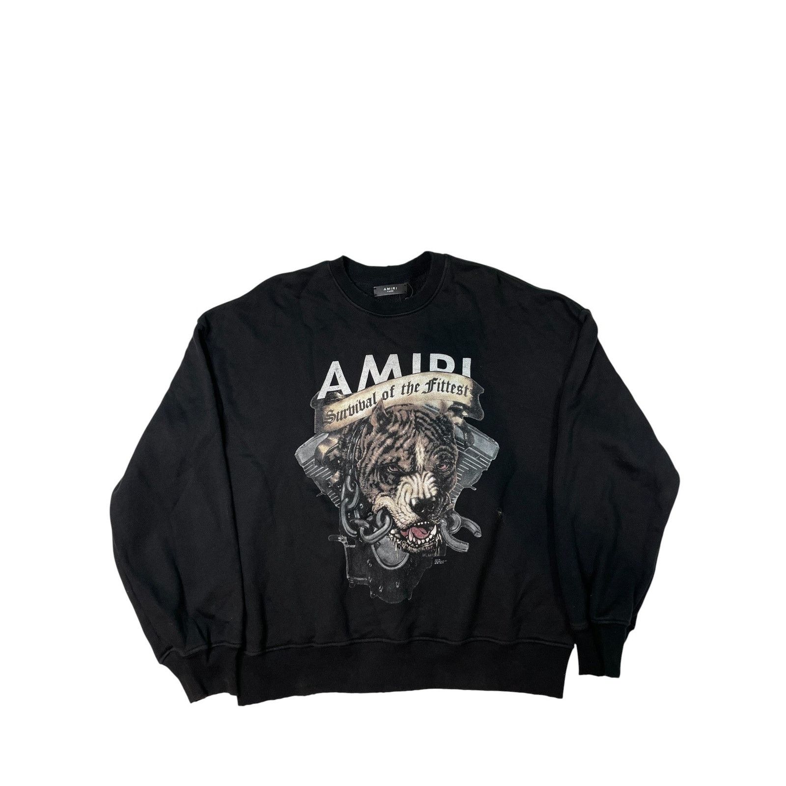 Amiri 'Pitbull' Black Crewneck