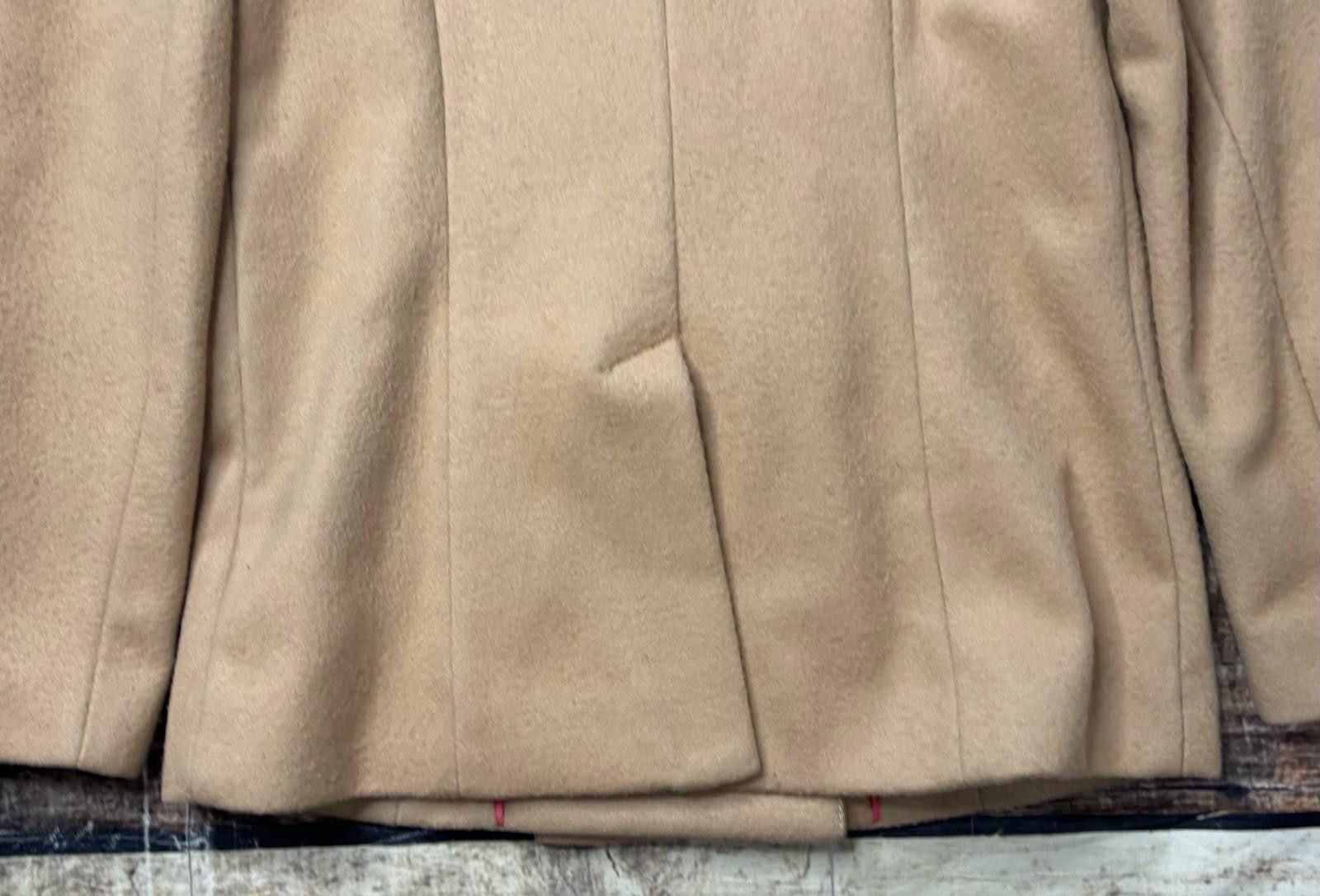Gap Y2K Gap Peacoat Jacket Womens XS Virgin Wool Beige VTG Size XS / US 0-2 / IT 36-38 - 10 Thumbnail