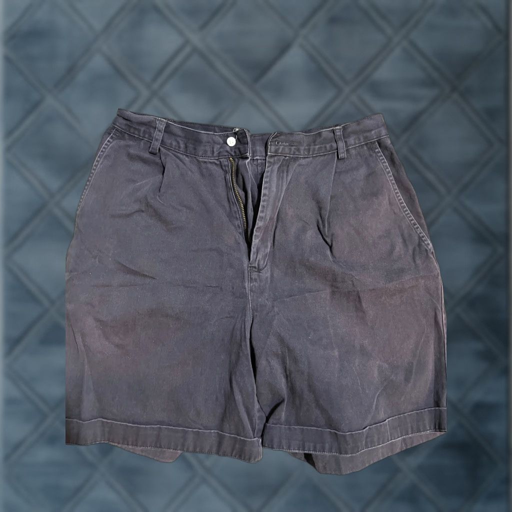 Lands' End Lands' End Women’s Size 4 Navy Blue Stretch Chino Shorts - Blue, Chino, Women, 4, Stretch, Regular, Pre-owned Size 27" / US 4 / IT 40 - 1 Thumbnail