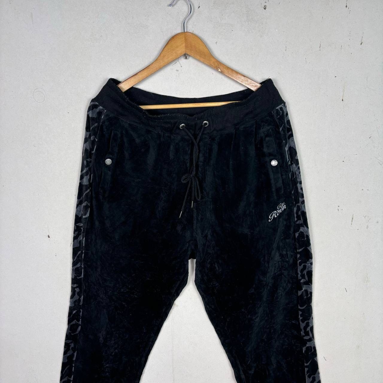 Roen Roen Velvet Camo Track Pants Archival Japanese Style 5L Rare Size US 33 - 3 Thumbnail
