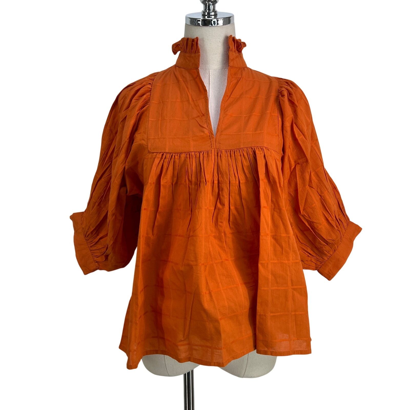 Other Never A Wallflower High Neck Dress Cobalt Blue Woven Cotton Size XS / US 0-2 / IT 36-38 - 1 Thumbnail