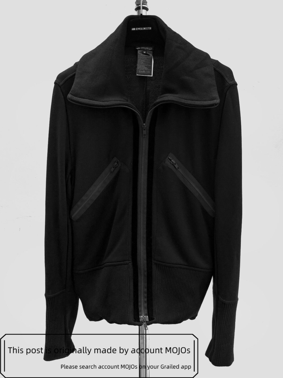 Ann Demeulemeester Sz M Ann Demeulemeester High Collar Zips Jacket mojos1145 Size US M / EU 48-50 / 2 - 1 Thumbnail
