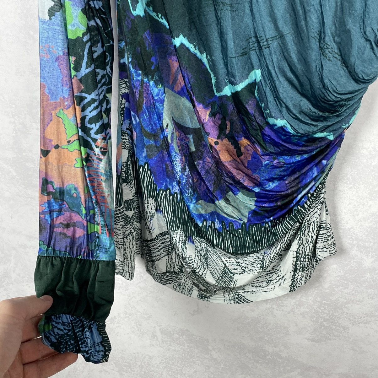 Other Save The Queen Multicolour Viscose Blouse Top Gaultier Style Size S / US 4 / IT 40 - 13 Thumbnail