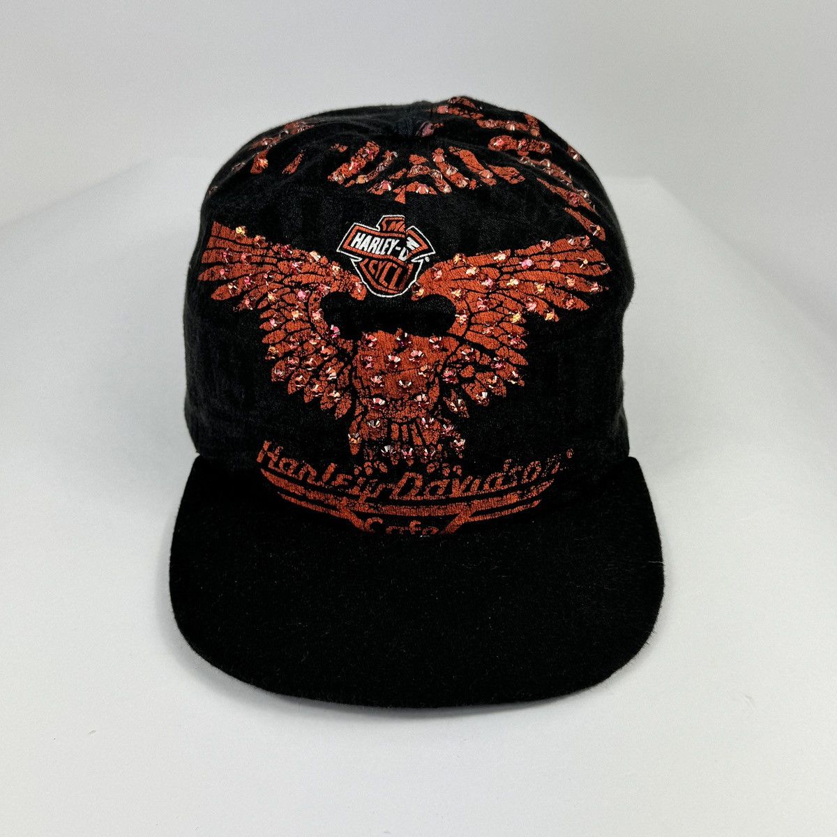 Bossi Sportswear BOSSI HARLEY DAVIDSON 1/1 RHINESTONE VINTAGE CAP Size ONE SIZE - 5 Thumbnail
