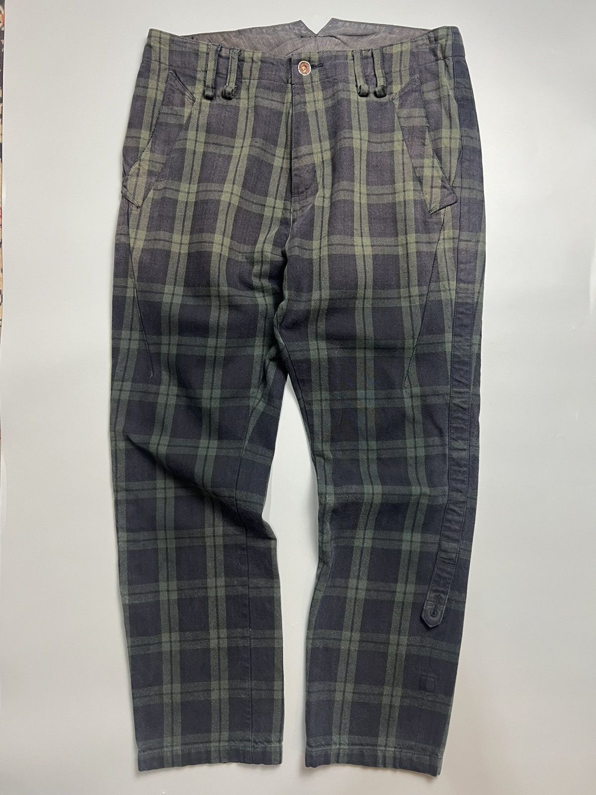 Japanese Brand × PPFM × Vintage Vintage PPFM 2 Tone Flannel Pants Checkered Size US 34 / EU 50 - 1 Thumbnail