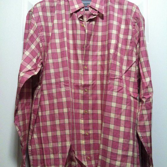 Hickey Freeman HICKEY FREEMAN MENS PINK COTTON CASUAL SHIRT SIZE: L Size US L / EU 52-54 / 3 - 4 Thumbnail