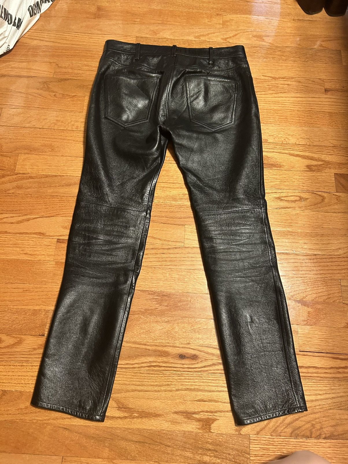 Celine Celine Lambskin Moto Pants Size US 32 / EU 48 - 14 Thumbnail