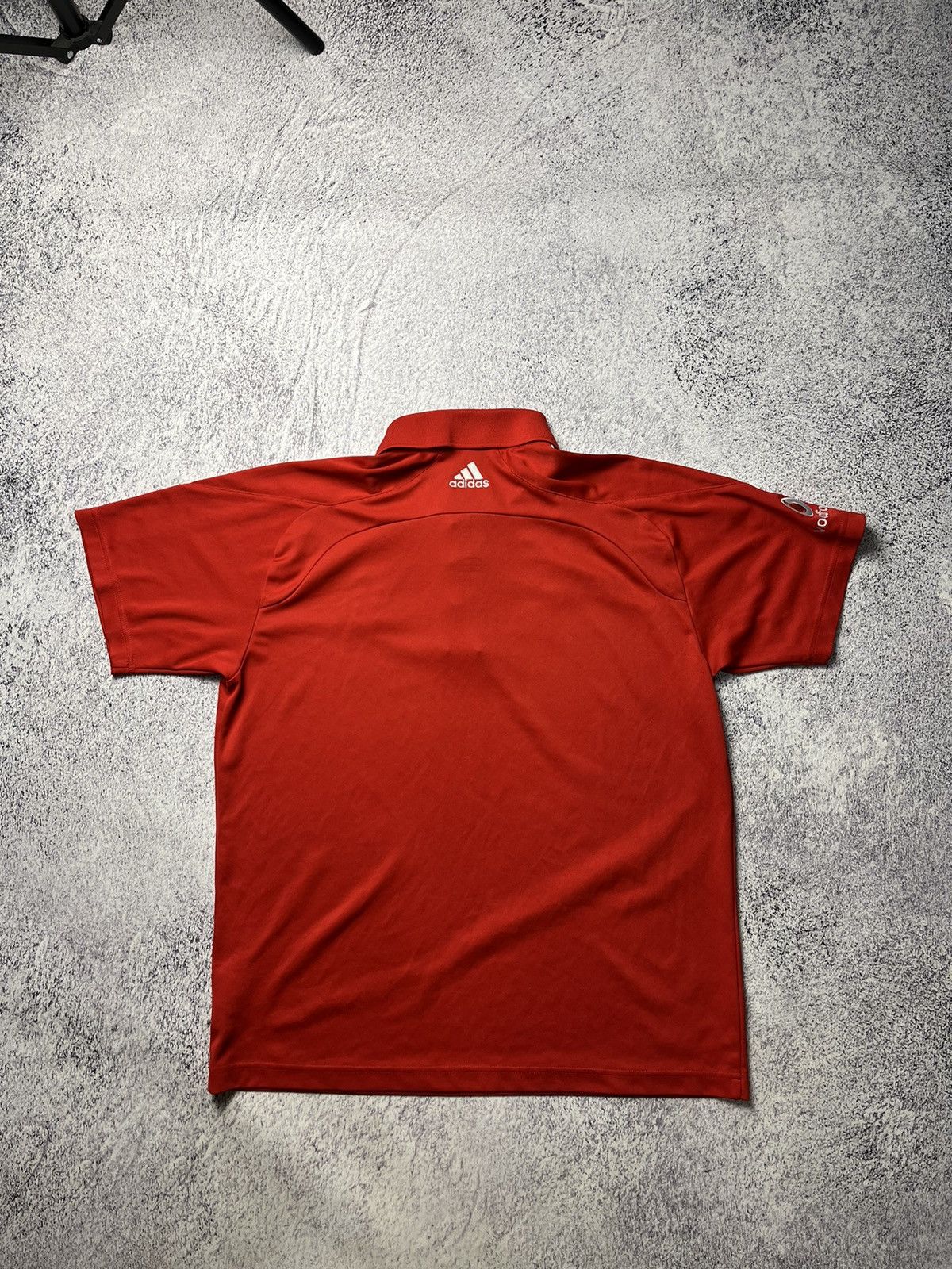 Adidas Men’s Vintage Adidas England Cricket Polo T-shirt Red Size US M / EU 48-50 / 2 - 17 Thumbnail