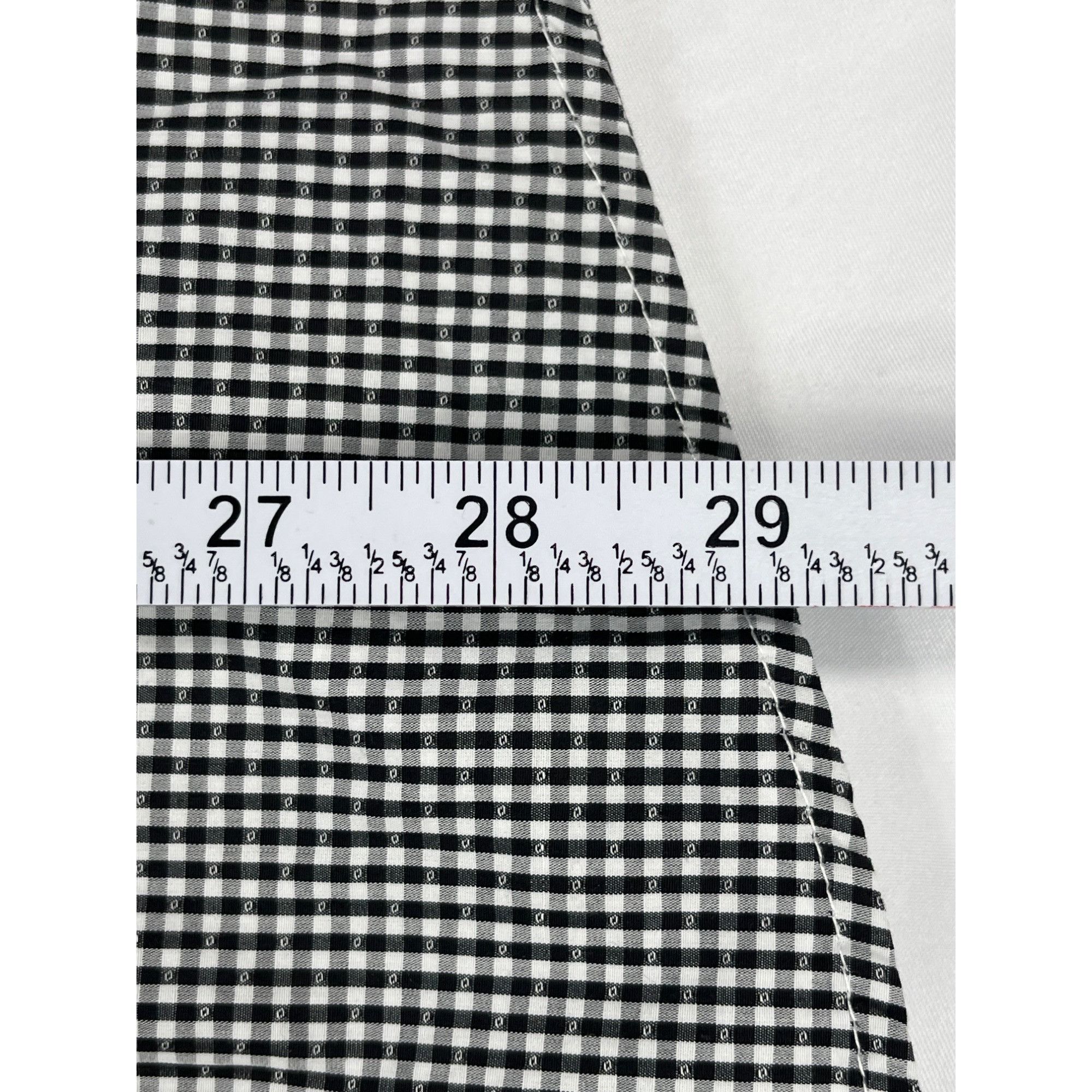 Duchamp London Duchamp London SKU 7648 Black White Checkered Mens Dress Shi Size US XL / EU 56 / 4 - 6 Thumbnail