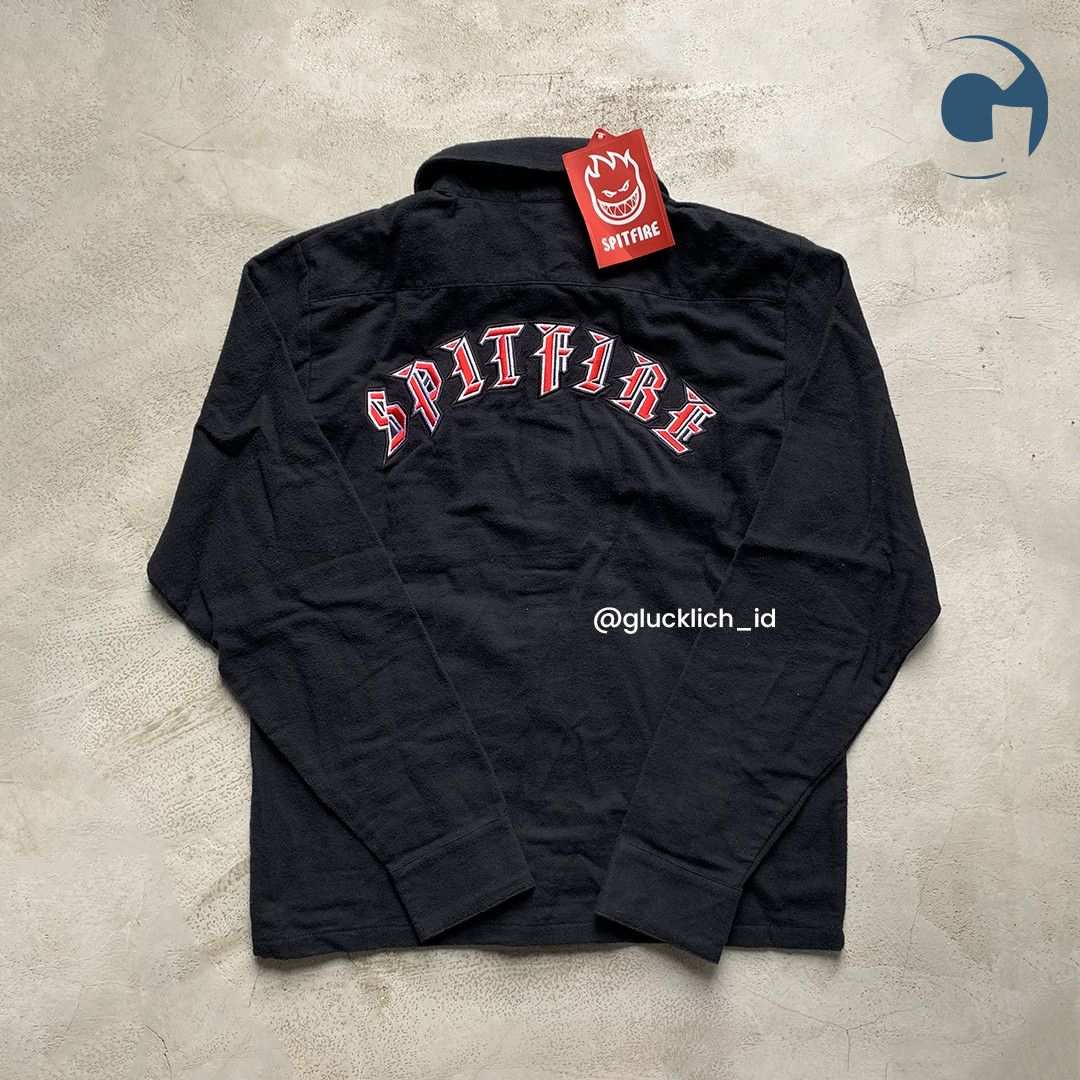 Spitfire Spitfire, Embroidered Black Flannel Shirt Size US S / EU 44-46 / 1 - 1 Thumbnail