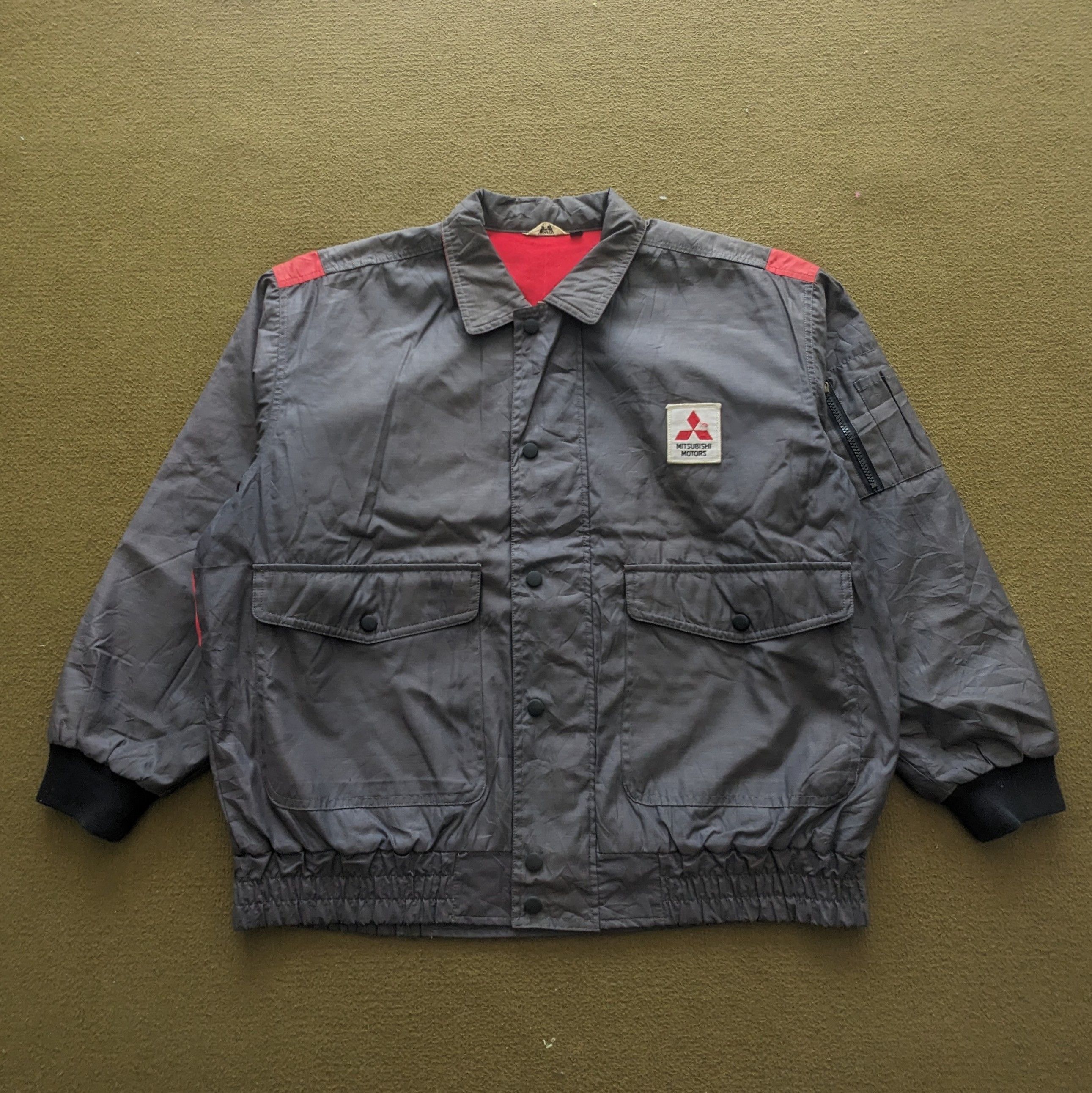 Vintage Vintage MITSUBISHI MOTORS Japanese Brand Racing Jacket Size US XL / EU 56 / 4 - 3 Thumbnail