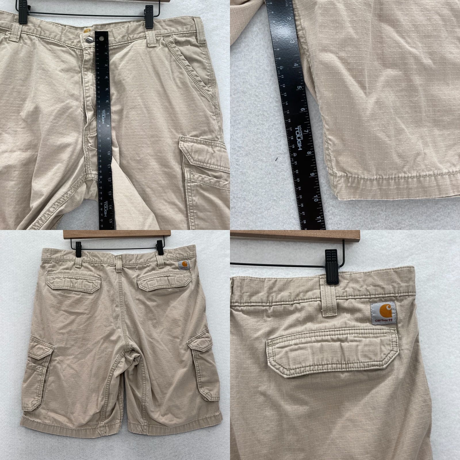 Carhartt Carhartt Force Cargo Shorts Mens 40 Relaxed Khaki Beige Ripstop Workwear 10" Size US 40 / EU 56 - 8 Thumbnail