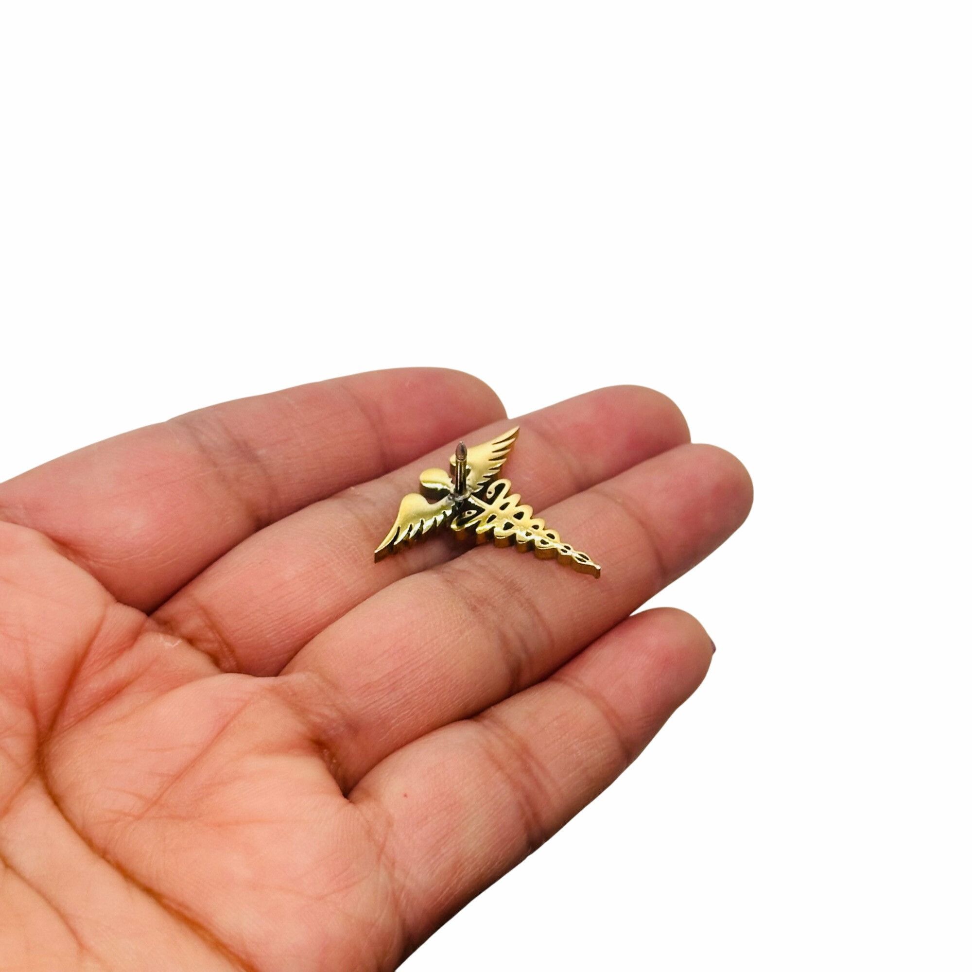 Other ❤️Pin Caduceus Medical Doctor Symbol Medicine Medical Broch Size ONE SIZE - 3 Thumbnail